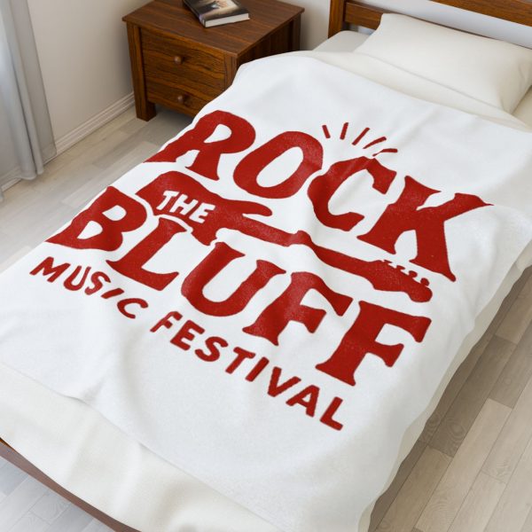 Rock the Bluff Music Festival Plush Blanket - Image 2